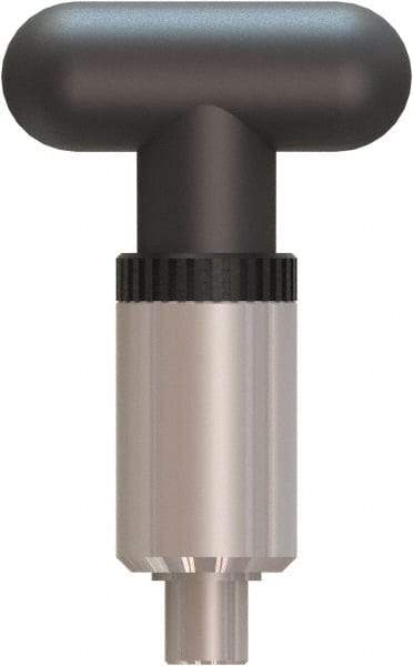 Made in USA - 1/2" Pin Diam, 0.57" Usable Length, T Handle Quick Release Pin - 4" OAL - Eagle Tool & Supply
