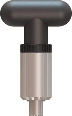 Made in USA - 1/2" Pin Diam, 0.57" Usable Length, T Handle Quick Release Pin - 4" OAL - Eagle Tool & Supply
