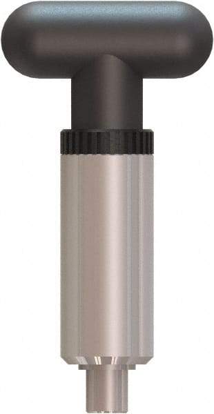 Value Collection - 1/2" Pin Diam, 0.57" Usable Length, T Handle Quick Release Pin - 4.65" OAL - Eagle Tool & Supply