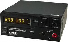 Extech - 600 Watt, 20 Amp, 30 VDC Output, Benchtop Power Supply - 1 Output, 7.9 Inch Wide x 8-1/2 Inch Deep x 3-1/2 Inch High, LED Display - Eagle Tool & Supply
