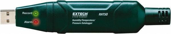 Extech - -40 to 158°F, 0 to 100% Humidity Range, Temp, Pressure Recorder - Eagle Tool & Supply