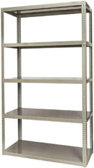 Hallowell - 5 Shelf Starter High-Capacity Open Steel Shelving - 2,500 Lb Capacity, 48" Wide x 84" High x 24" Deep, Gray - Eagle Tool & Supply