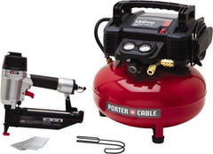 Porter-Cable - 0.80 HP, 2.6 SCFM at 90 psi CFM Pancake Finish/Nailer Compressor - 6 Gallon Tank, 10 Amp, 150 Max psi, 120V - Eagle Tool & Supply