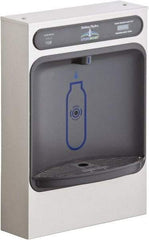 Halsey Taylor - 8 GPH Cooling Capacity Surface Mount Water Cooler & Fountain - Bottle Filling, 20 to 105 psi, 0.20 hp, Stainless Steel - Eagle Tool & Supply