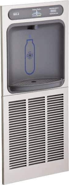 Halsey Taylor - 8 GPH Cooling Capacity In Wall Recessed Water Cooler & Fountain - In-Wall, 20 to 105 psi, 0.20 hp, Stainless Steel - Eagle Tool & Supply