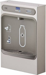 Halsey Taylor - 8 GPH Cooling Capacity Surface Mount Water Cooler & Fountain - Bottle Filling, 20 to 105 psi, 0.20 hp, Stainless Steel - Eagle Tool & Supply