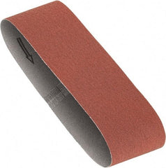 Porter-Cable - 3" Wide x 18" OAL, 40 Grit, Aluminum Oxide Abrasive Belt - Aluminum Oxide, Coarse, Coated, X Weighted Cloth Backing, Dry - Eagle Tool & Supply