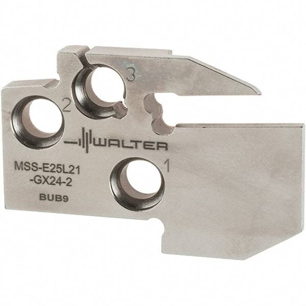 Walter - Left Hand Cut, Single End Indexable Cut-Off Blade - 0.827" Max Depth of Cut, MSS-E Blade - Eagle Tool & Supply