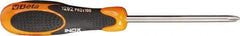 Beta - #0, 6-1/2" OAL, Standard Phillips Screwdriver - 2-1/2" Blade Length, Round Shank, Ergonomic Handle - Eagle Tool & Supply