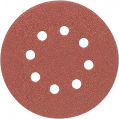 Porter-Cable - 5" Diam, 80 Grit, Aluminum Oxide Hook & Loop Disc - Medium Grade, Coated, C Weight Paper Backing, - Eagle Tool & Supply