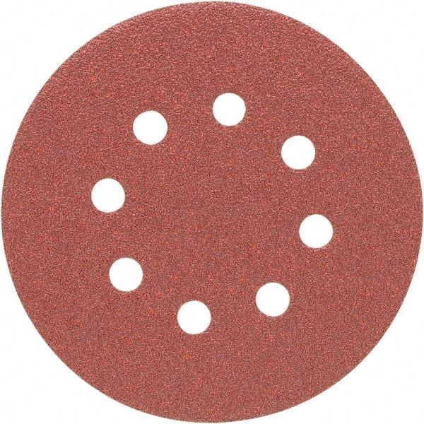 Porter-Cable - 5" Diam, 40 Grit, Aluminum Oxide Hook & Loop Disc - Coarse Grade, Coated, C Weight Paper Backing, - Eagle Tool & Supply