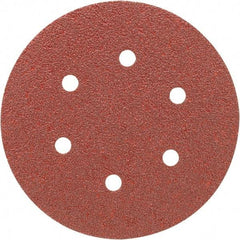 Porter-Cable - 6" Diam, 120 Grit, Aluminum Oxide Hook & Loop Disc - Fine Grade, Coated, C Weight Paper Backing, - Eagle Tool & Supply
