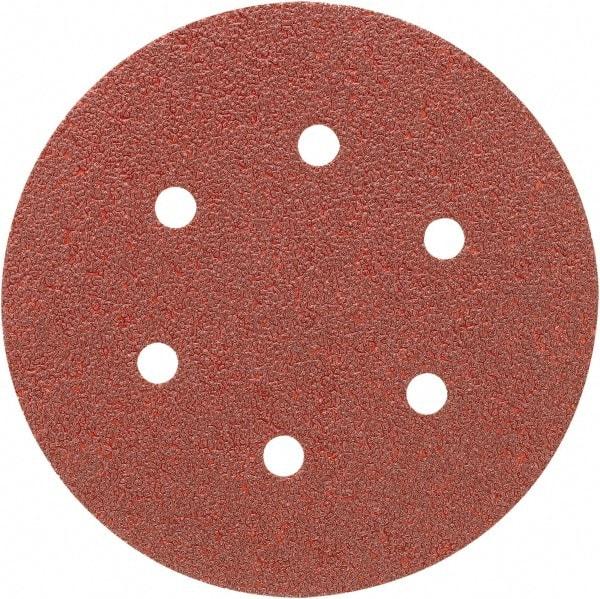Porter-Cable - 6" Diam, 180 Grit, Aluminum Oxide Hook & Loop Disc - Very Fine Grade, Coated, C Weight Paper Backing, - Eagle Tool & Supply