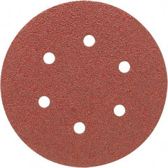 Porter-Cable - 6" Diam, 40 Grit, Aluminum Oxide Hook & Loop Disc - Coarse Grade, Coated, C Weight Paper Backing, - Eagle Tool & Supply