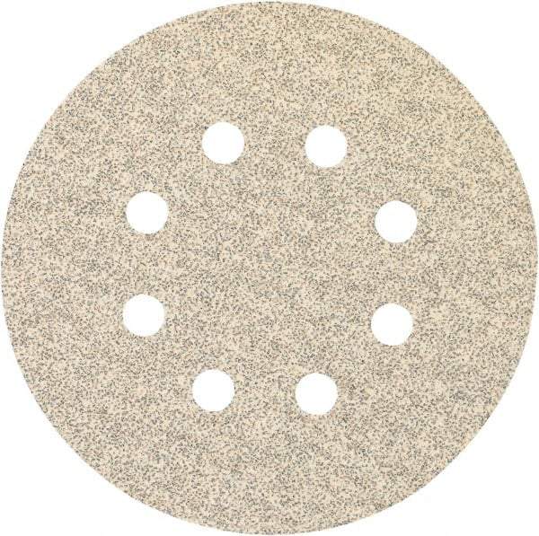 Porter-Cable - 5" Diam, 220 Grit, Zirconia Alumina Hook & Loop Disc - Very Fine Grade, Coated, C Weight Paper Backing, - Eagle Tool & Supply