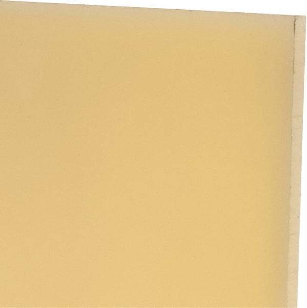 Made in USA - 1/4" Thick x 24" Wide x 2' Long, Polyurethane Sheet - Natural, 75D Hardness, ±0.015 Tolerance - Eagle Tool & Supply
