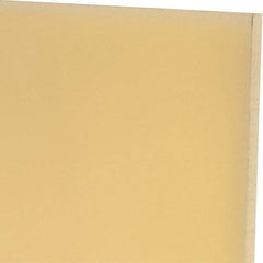 Made in USA - 1/4" Thick x 24" Wide x 2' Long, Polyurethane Sheet - Natural, 75D Hardness, ±0.015 Tolerance - Eagle Tool & Supply