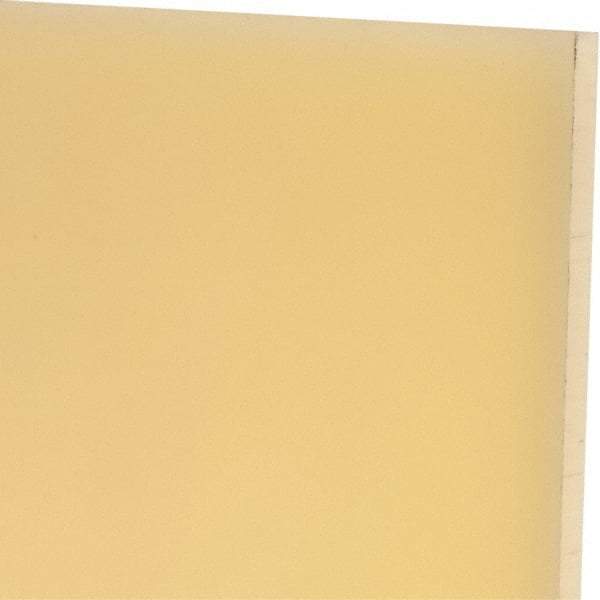 Made in USA - 1/4" Thick x 12" Wide x 1' Long, Polyurethane Sheet - Natural, 75D Hardness, ±0.015 Tolerance - Eagle Tool & Supply