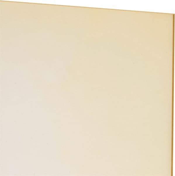 Made in USA - 1/16" Thick x 12" Wide x 1' Long, Polyurethane Sheet - Natural, 80A Hardness, ±0.010 Tolerance - Eagle Tool & Supply