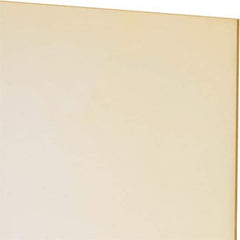Made in USA - 1/16" Thick x 12" Wide x 1' Long, Polyurethane Sheet - Natural, 80A Hardness, ±0.010 Tolerance - Eagle Tool & Supply
