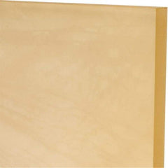 Made in USA - 3/8" Thick x 24" Wide x 1' Long, Polyurethane Sheet - Natural, 80A Hardness, ±0.015 Tolerance - Eagle Tool & Supply