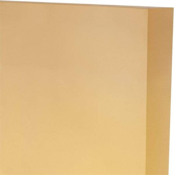 Made in USA - 1" Thick x 24" Wide x 1' Long, Polyurethane Sheet - Natural, 80A Hardness, ±0.025 Tolerance - Eagle Tool & Supply