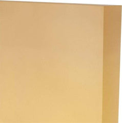 Made in USA - 1" Thick x 24" Wide x 1' Long, Polyurethane Sheet - Natural, 80A Hardness, ±0.025 Tolerance - Eagle Tool & Supply