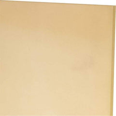 Made in USA - 1/8" Thick x 12" Wide x 1' Long, Polyurethane Sheet - Natural, 90A Hardness, ±0.010 Tolerance - Eagle Tool & Supply