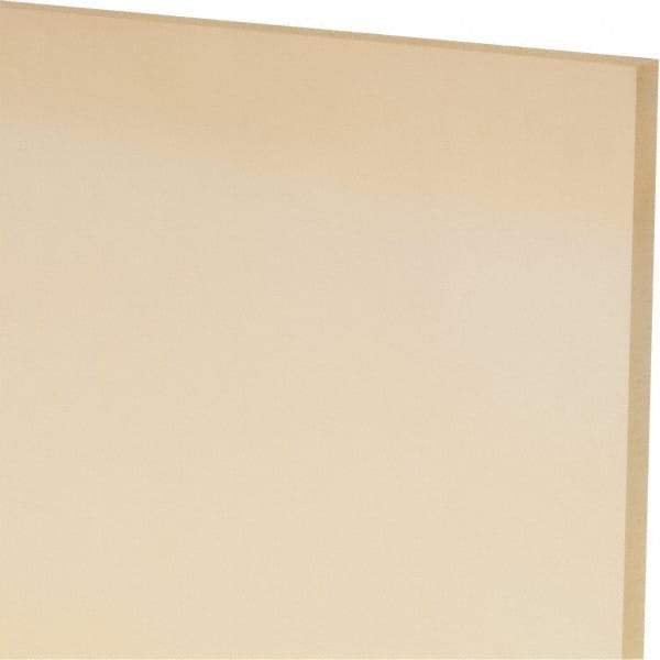 Made in USA - 3/16" Thick x 24" Wide x 1' Long, Polyurethane Sheet - Natural, 90A Hardness, ±0.010 Tolerance - Eagle Tool & Supply