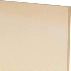Made in USA - 3/16" Thick x 12" Wide x 1' Long, Polyurethane Sheet - Natural, 90A Hardness, ±0.010 Tolerance - Eagle Tool & Supply