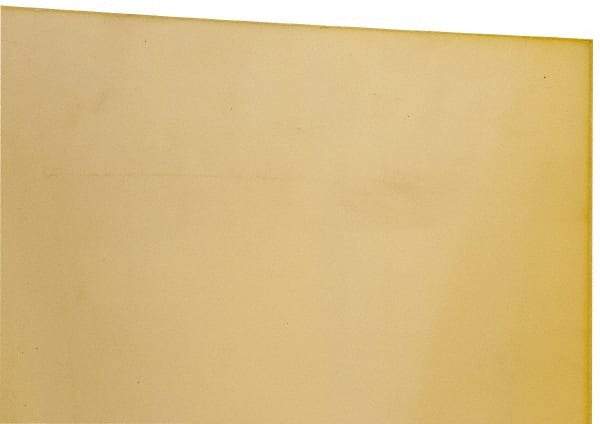Made in USA - 1/4" Thick x 24" Wide x 1' Long, Polyurethane Sheet - Natural, 90A Hardness, ±0.015 Tolerance - Eagle Tool & Supply