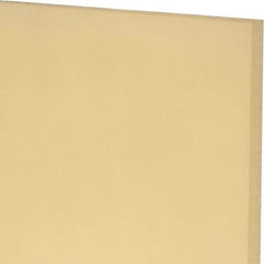 Made in USA - 1/4" Thick x 12" Wide x 1' Long, Polyurethane Sheet - Natural, 90A Hardness, ±0.015 Tolerance - Eagle Tool & Supply