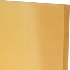 Made in USA - 1/2" Thick x 12" Wide x 1' Long, Polyurethane Sheet - Natural, 90A Hardness, ±0.025 Tolerance - Eagle Tool & Supply