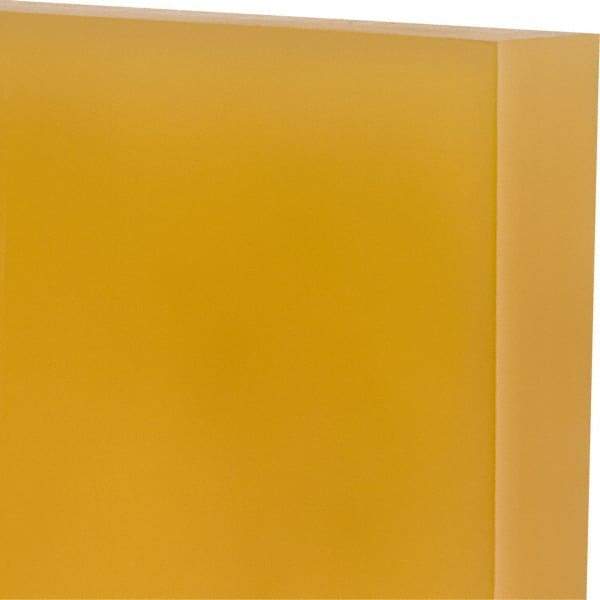 Made in USA - 1" Thick x 12" Wide x 1' Long, Polyurethane Sheet - Natural, 90A Hardness, ±0.025 Tolerance - Eagle Tool & Supply