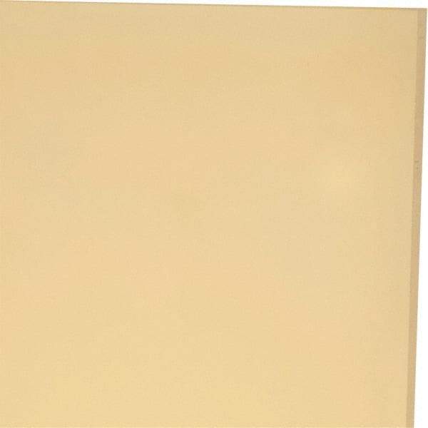 Made in USA - 1/8" Thick x 24" Wide x 1' Long, Polyurethane Sheet - Natural, 95A Hardness, ±0.010 Tolerance - Eagle Tool & Supply