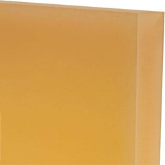 Made in USA - 1" Thick x 12" Wide x 1' Long, Polyurethane Sheet - Natural, 95A Hardness, ±0.025 Tolerance - Eagle Tool & Supply