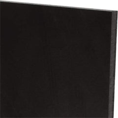 Made in USA - 1/4" Thick x 48" Wide x 2' Long, Polyurethane Sheet - Black, 60A Hardness, ±0.015 Tolerance - Eagle Tool & Supply