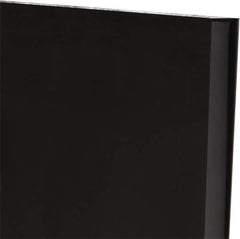 Made in USA - 3/4" Thick x 12" Wide x 1' Long, Polyurethane Sheet - Black, 60A Hardness, ±0.025 Tolerance - Eagle Tool & Supply