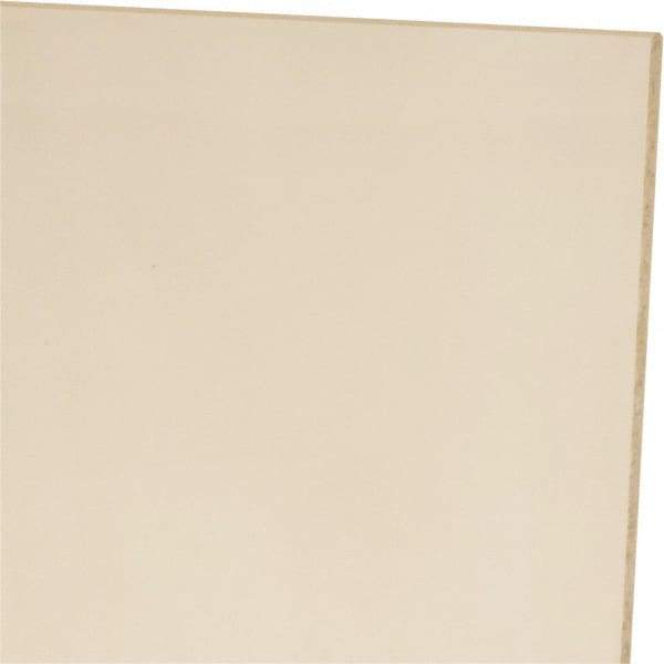 Made in USA - 1/8" Thick x 24" Wide x 1' Long, Polyurethane Sheet - Natural, 60A Hardness, ±0.010 Tolerance - Eagle Tool & Supply