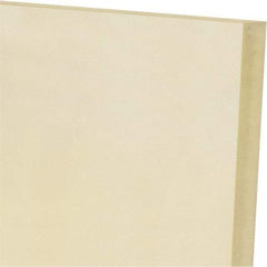 Made in USA - 1/2" Thick x 12" Wide x 1' Long, Polyurethane Sheet - Natural, 60A Hardness, ±0.025 Tolerance - Eagle Tool & Supply