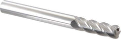 Accupro - 5/8", 4 Flute, Single End, Solid Carbide, 1/8" Corner Radius End Mill - 6" OAL, 40° Helix, Right Hand Flute, 2" LOC, Right Hand Cut - Eagle Tool & Supply