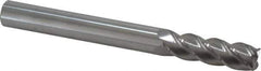 Accupro - 5/8", 4 Flute, Single End, Solid Carbide, 0.06" Corner Radius End Mill - 6" OAL, 40° Helix, Right Hand Flute, 2" LOC, Right Hand Cut - Eagle Tool & Supply