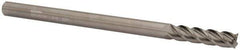 Accupro - 3/8", 4 Flute, Single End, Solid Carbide, 0.02" Corner Radius End Mill - 6" OAL, 40° Helix, Right Hand Flute, 1-1/2" LOC, Right Hand Cut - Eagle Tool & Supply