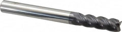 Accupro - 5/8" Diam 4 Flute Solid Carbide 0.01" Corner Radius End Mill - Eagle Tool & Supply