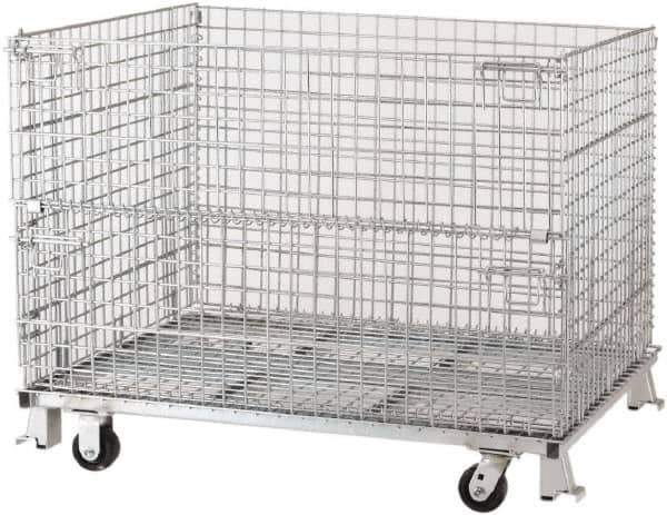 Nashville Wire - 40" Deep, Rectangular Steel Wire Basket - 36" High - Eagle Tool & Supply