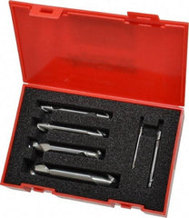 Accupro - 1/8, 3/16, 1/4, 5/16, 3/8 & 1/2", 2 Flute Ball End Mill Set - Uncoated, Solid Carbide, Double End, 1/8, 3/16, 1/4, 5/16, 3/8, 1/2" Shank Diam, Centercutting - Eagle Tool & Supply