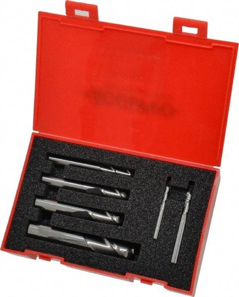 Accupro - 1/8, 3/16, 1/4, 5/16, 3/8 & 1/2", 2 Flute Ball End Mill Set - Uncoated, Solid Carbide, Single End, 1/8, 3/16, 1/4, 5/16, 3/8, 1/2" Shank Diam, Centercutting - Eagle Tool & Supply