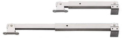 Sugatsune - 15-49/64" OAL x 1-25/32" Wide, 154 Lb Capacity, Heavy Duty Lid Stay - Only One Stay per Lid Required, 7/32" Mounting Hole Diam, 90° Max Opening, Satin 304 Stainless Steel - Eagle Tool & Supply