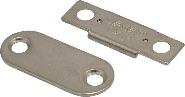Sugatsune - 1-25/64" Long x 12" Wide x 2.2" High, Neodymium & Steel Ultra Thin Magnetic Catch - Nickel Coated, 5.9 Magnetic Force, 1-25/64" Long Strike, 15" Wide Strike - Eagle Tool & Supply
