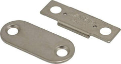 Sugatsune - 1-25/64" Long x 12" Wide x 2.2" High, Neodymium & Steel Ultra Thin Magnetic Catch - Nickel Coated, 5.9 Magnetic Force, 1-25/64" Long Strike, 15" Wide Strike - Eagle Tool & Supply
